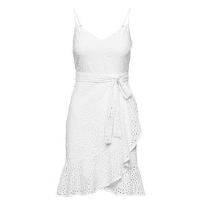 Banana Republic White Eyelet Midi Dress